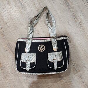 Rocawear Faux Snakeskin Accent Purse